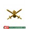 Эмблема петличная Сухопутных войск, золотая