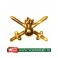 Эмблема петличная Сухопутные войска, золотая, пластмассовая