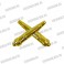 Эмблема петличная РВиА (новая) золотой пластик