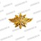 Эмблема петличная Войск связи (новая) золотой пластик