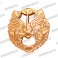 Эмблема петличная Автомобильные войска (старая) золотая